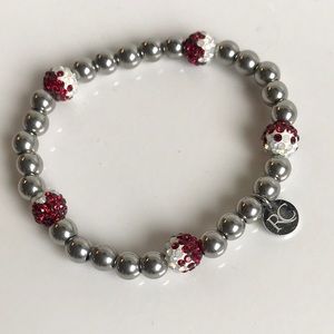 Rustic cuff bead bracelet